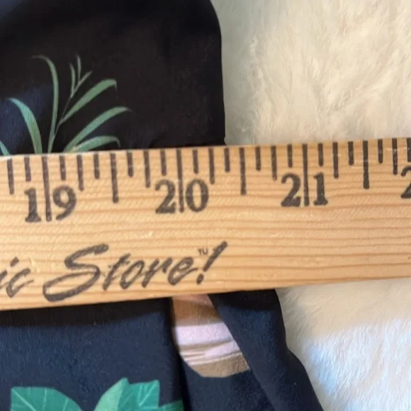 Eloquii Dress Potted Plants Fit & Flare Black Size 22 - Picture 12 of 15